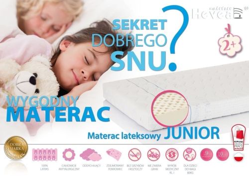 Materac lateksowy Hevea Junior 160/80 Aegis