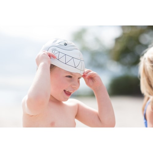 SwimFin Silikonowy czepek dla dzieci niebieski