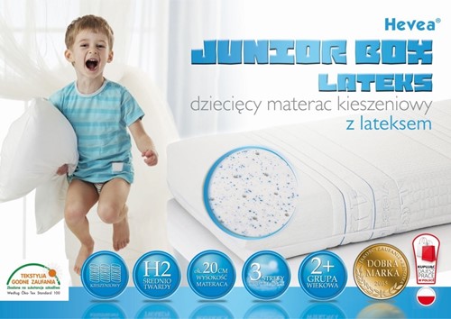 Materac kieszeniowy Hevea Junior Box Lateks 180/80