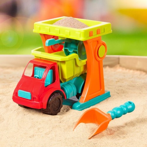 B. Toys zestaw do przesiewania piasku z autem i łopaktą