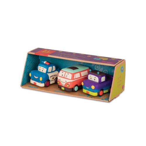 B. Toys Autka miękkie wersja MINI 3 sztuki