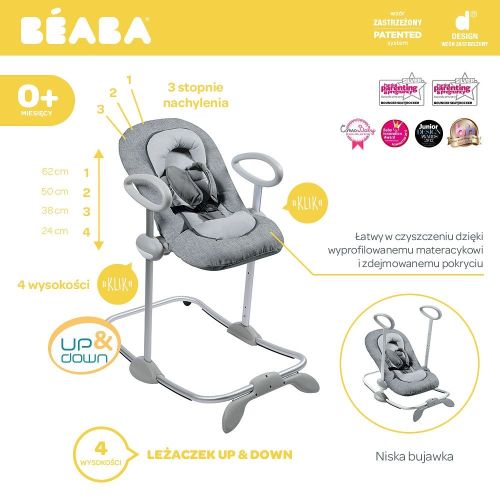 Beaba Bouncer Up&Down III Leżaczek grey