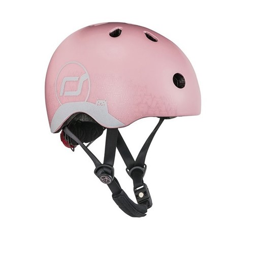 SCOOTANDRIDE Kask dla dzieci 1-5  Rose Cat xxs-s