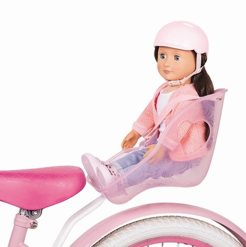 Our Generation Fotelik rowerowy z kaskiem dla lali