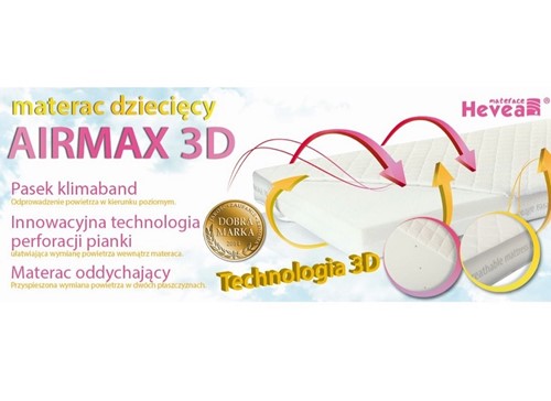 Materac piankowy Hevea Airmax 3D 120/60 Aegis 