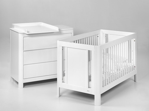 Troll Nursery 140x70 łóżeczko dla dzieci SUN w kolorze białym