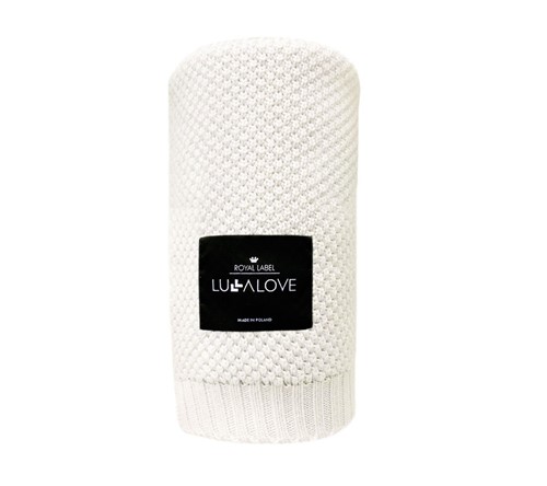 Lullalove Bambusowy koc - coconut 80x100