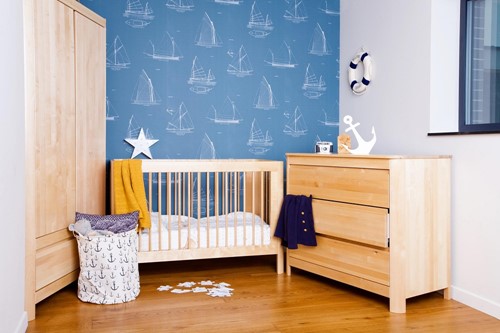 Troll Nursery łóżeczko dziecięce SUN kolor naturalny 140x70