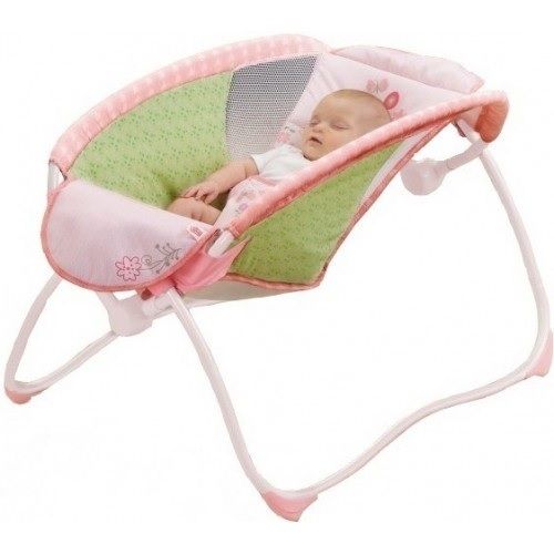 Bright Starts łóżeczko turystyczne koszyczek pink dla niemowląt