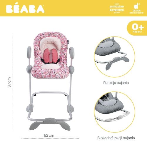 Beaba Bouncer Up&Down III Leżaczek pink