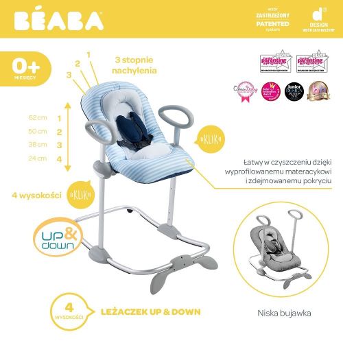 Beaba Bouncer Up&Down III Leżaczek blue