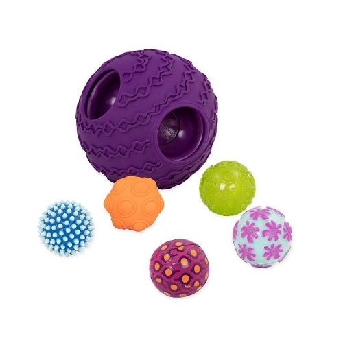 B.Toys kula z piłkami sensorycznymi Ballyhoo dla niemowląt