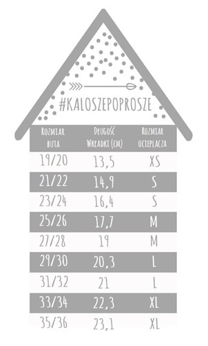 Kalosze Poprosze Lisek Szary 23/24