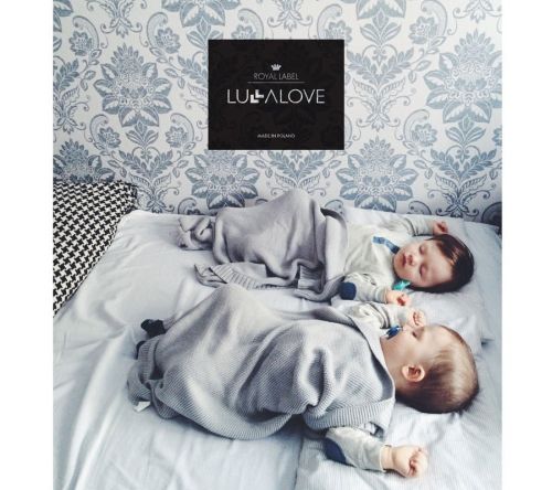 Lullalove Bambusowy koc - grey 80x100