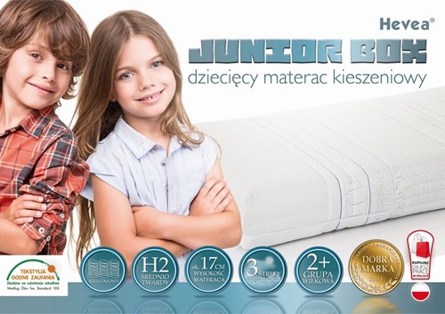 Materac kieszeniowy Hevea Junior Box 200/80 Aegis