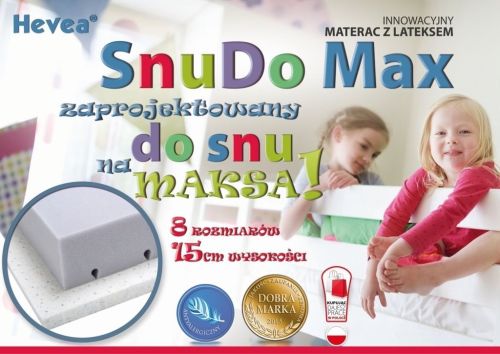 Materac z lateksem Hevea Snudo Max 200/80 Aegis