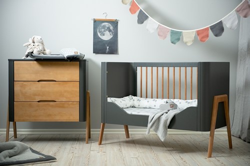 Troll Nursery 120x60 łóżeczko dla dziecka Torsten grey