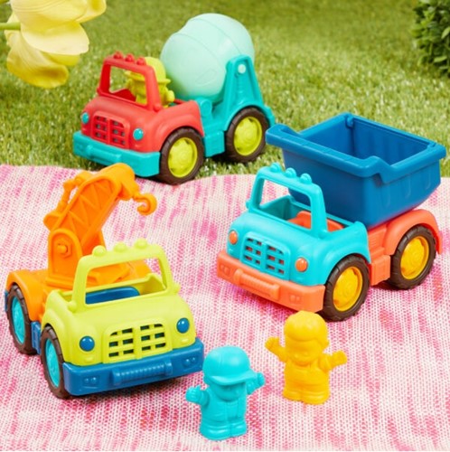 B. Toys zestaw 3 samochodów budowlanych