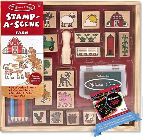 Melissa & Doug Drewniane stempelki Farma