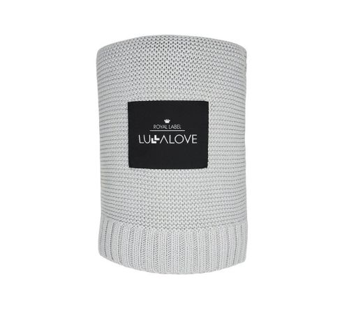 Lullalove Bambusowy koc - grey 80x100