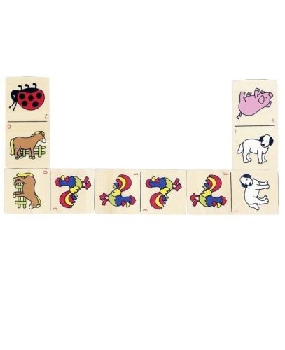 Goki Domino zwierzęta 28 elementów