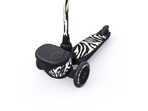 SCOOTANDRIDE Hulajnoga + kask XXS - S Zebra