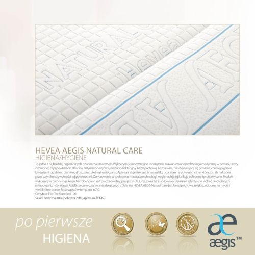 Materac lateksowy Hevea Baby 140/70 Medica