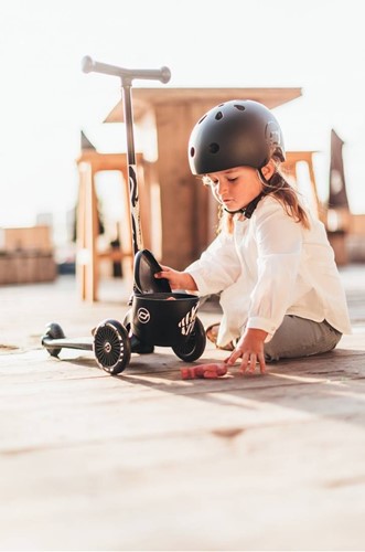 SCOOTANDRIDE Hulajnoga + kask XXS - S Zebra