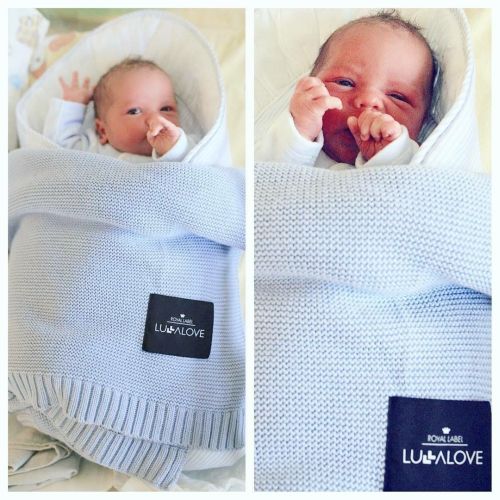 Lullalove Bambusowy koc - blue 80x100