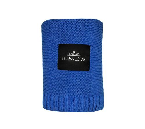 Lullalove Bambusowy koc - granat 80x100