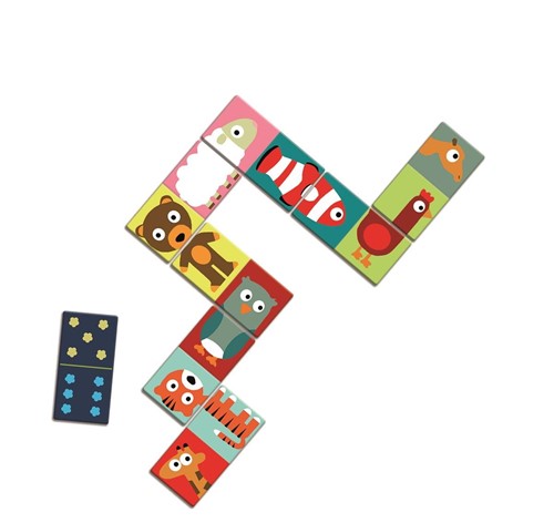 Djeco Domino Animo - puzzle