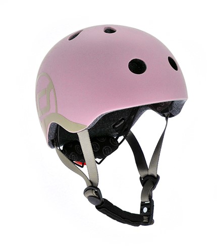 SCOOTANDRIDE 2w1 Jeździk hulajnoga i kask Rose