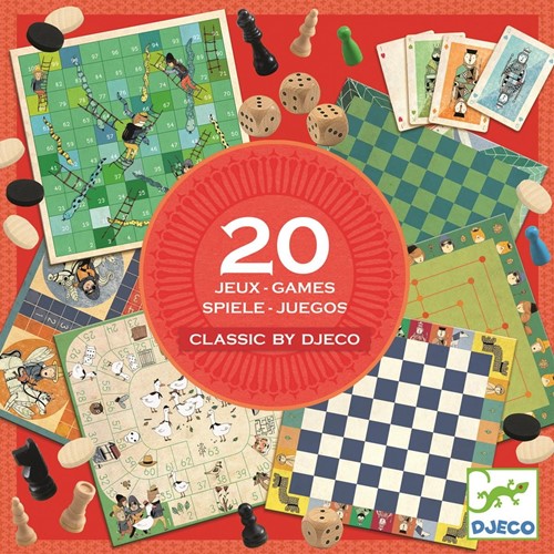 Djeco Zestaw 20 gier CLASSIC BOX