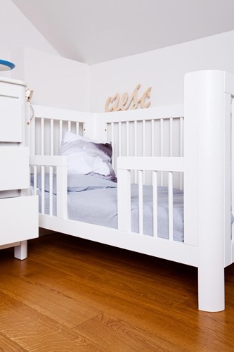 Troll Nursery białe łóżeczko dla dzieci SUN