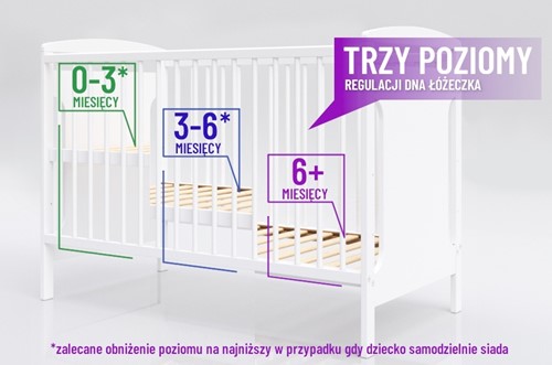 Piętrus łóżeczko Dominik 120x60 z szufladą antracyt