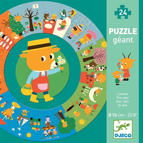 Djeco Puzzle kartonowe gigant "PORY ROKU"