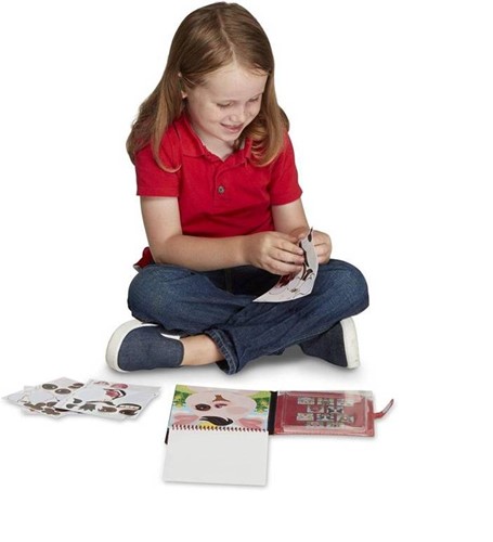 Melissa & Doug naklejki wielokrotnego użytku Twarz