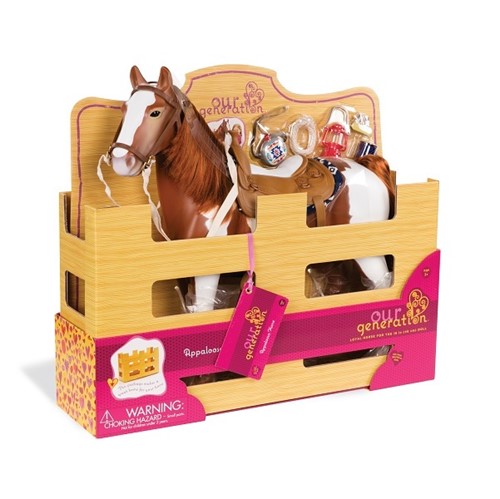 Our Generation koń dla lalki 46cm APPALOOSA