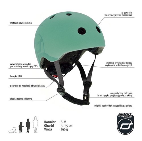 SCOOTANDRIDE 2w1 Jeździk hulajnoga i kask Rose