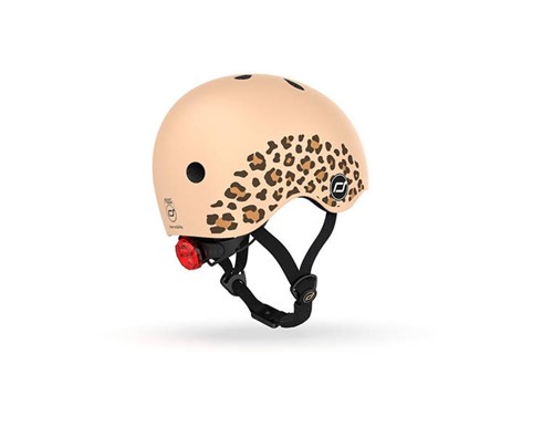 SCOOTANDRIDE  Kask XXS-S dla dzieci 1-5lat Leopard