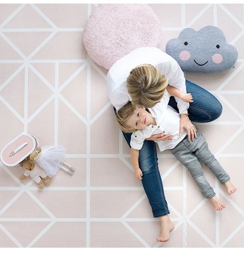 TODDLEKIND Mata do zabawy piankowa Nordic Pink