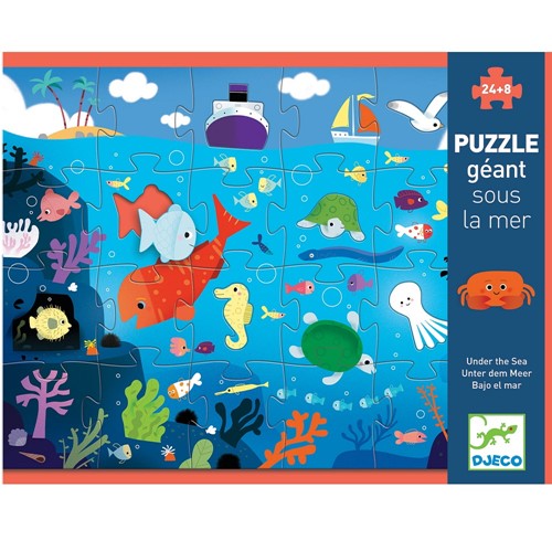 Djeco Puzzle kartonowe gigant W MORZU