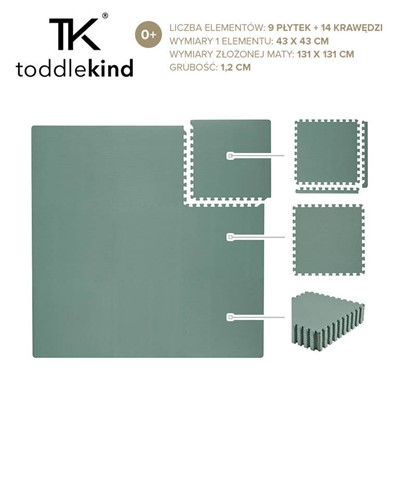 Toddlekind piankowa mata - puzzle dla dzieci - Moss