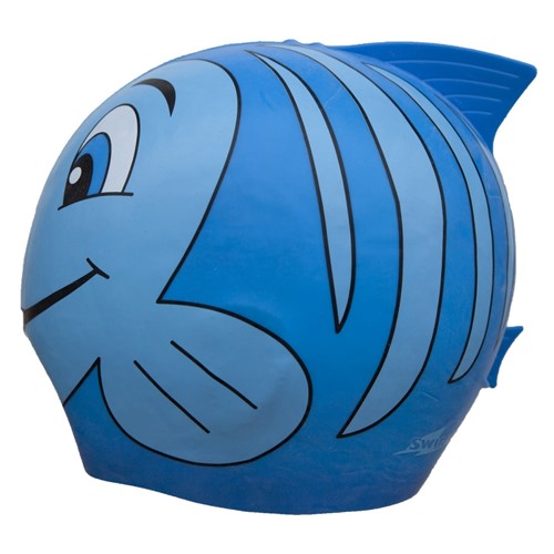 SwimFin Silikonowy czepek dla dzieci niebieski