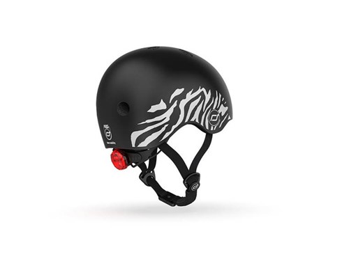 SCOOTANDRIDE  Kask XXS-S dla dzieci 1-5 lat Zebra