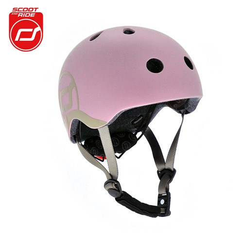 SCOOTANDRIDE 2w1 Jeździk hulajnoga i kask Rose