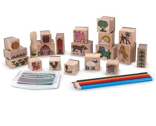 Melissa & Doug Drewniane stempelki Farma