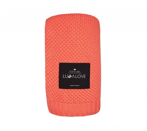 Lullalove Bambusowy koc - coral  80x100