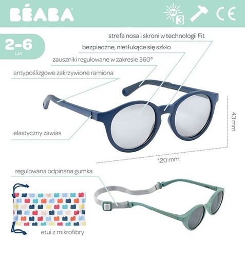 Beaba Okulary przeciwsłoneczne dla dzieci 4-6 blue