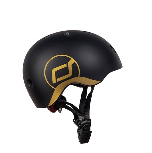 SCOOTANDRIDE Kask dla dzieci 1-5 Black&Gold xxs-s